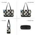 thumbnail image 6 of FORMRS Laptop Tote Bag for Women with 15.6" Computer Compartments Handbag, Blue and White Cat, 6 of 7