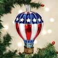 thumbnail image 3 of Old World Christmas Blown Glass Ornament for Christmas Tree, Patriotic Hot Air Balloon, 3 of 3