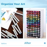 Coofit, Marker Storage Rack, 120 Slots, Art Supplies Organizer ...