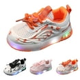 thumbnail image 4 of XIMIN Girls and Boys Spring Summer and Autumn Children's Mesh Breathable Small and Medium Children's Toddler Shoes Flashing Light Casual Sports Shoes, 4 of 5