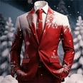 thumbnail image 1 of Boho For Mens Breasted Two Button Retro Ethnic Style Suits Open Front Business Casual Jacket Men'S Blazers & Suit Jackets, 1 of 3