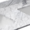 thumbnail image 2 of Wyndham Collection Wcvvca148dtopuns-Nat 48" Marble Vanity Top - White, 2 of 2