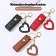 thumbnail image 2 of Lipstick Holder Key Chain Portable Lip Gloss Balm Case Women's Bag Keyring A4S8, 2 of 7