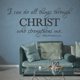 thumbnail image 2 of Adhesivos de pared inspiradores cristianos con el texto «Puedo hacer todas las cosas», 2 of 3
