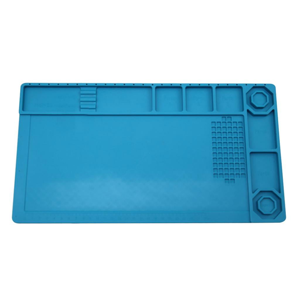 Anti Static Magnetic Heat Insulation Silicone Pad Desk Mat For Solder Repair 