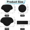 thumbnail image 2 of 10pcs Shoe Heel Repair, Self-Adhesive Shoe Hole Repair Patch for Back of Shoes Heel Fabric Mesh Holes, Leather Heel Cushion Inserts, Irregular Rectangular Round Form Inside Sneaker Patches Kit, 2 of 7