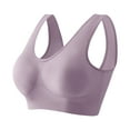 thumbnail image 2 of TARIENDY Womens Plus Size Wireless Bra for Large Breast Wide Straps Support Seamless Bras Comfort Full Coverage Bralettes Soft Solid Color Everyday Bra Gray XXXXXL, 2 of 3