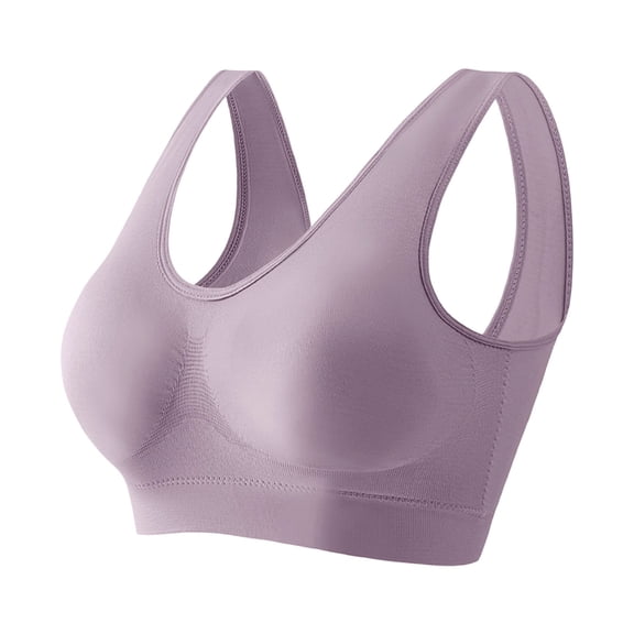 Abomasnow Sports Bras for Women Plus Size for Large Breasts Non Wired Inserts Washable Padded Push Up Vest Crop Top S-5XL