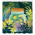 thumbnail image 3 of Ambesonne Firefly Shower Curtain, Surreal Forest Landscape, 69"Wx70"L, Multicolor, 3 of 3