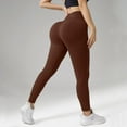 thumbnail image 2 of Yindaity Women'S Leggings High Waisted Leggings for Women - Tummy Control Yoga Pants for Workout Running Athletic Women's Leggings(Coffee,S), 2 of 5