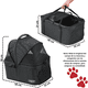 thumbnail image 4 of Carriola Doble para Mascotas Cochecito para Perros y Gatos Pequeños - Medianos Transportadora Ligera y Plegable Ruedas con Freno - Negro, 4 of 7