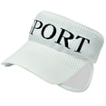 thumbnail image 2 of Open Top Sports Sun Visor, Adjustable Brim UV Protection Visor for Running, Hiking, Outdoor Activities, Men and Women's Summer Sports Hat-White, 2 of 5