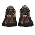 thumbnail image 5 of Chocolate and Tan Dachshund Shoes Sneakers Black Size 11, 5 of 7