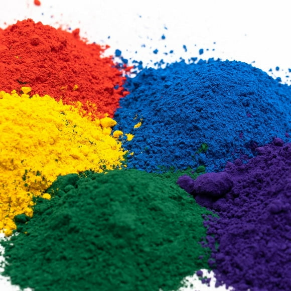 Concrete coating, iron oxide powder, Concrete dye powder, suitable for paint, decoration, lime, gypsum, paint (5 colors in total 20oz)