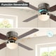 thumbnail image 3 of Ventilador de Techo 42 Níquel 60W 4 Aspas Reversible 1 Luz LámparaYa 22995-4, 3 of 8