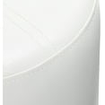 thumbnail image 6 of Ula Contemporary 13.5" Round Ottoman Footstool, White Faux Leather, 6 of 7