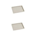 thumbnail image 4 of Transemion Stackable Jewelry Trays Impact-resistant Smooth Line Jewelry Boutiques Wide Application Cloth Jewelry Display Tray Beige 2Set, 4 of 6