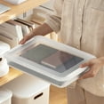 thumbnail image 4 of Bylaoya PP Plastic A4 File Organizer, Transparent, 4 of 6