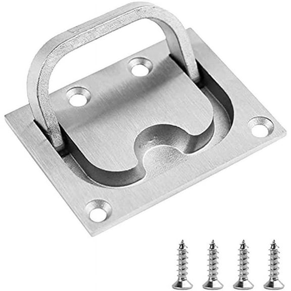 Stainless Steel Hatch Latch Solid Boat Hatch Handles for Boat Deck Hatch Handles Ring Pulls Recessed Cover Handles