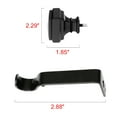 thumbnail image 5 of UTOPIA ALLEY Wall Mounted 5/8 Inch Curtain Rod - Curtain Rods For Windows 86 to 120 Inch, Adjustable Drapery Rods, Black Curtain Rods, Bedroom Curtain Rods, Tapestry Poles (Black 86"-120"), 5 of 10