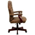 thumbnail image 4 of Scranton & Co Rustic Suede Classic Executive Office Chair in Bomber Brown, 4 of 6