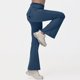 thumbnail image 3 of Leggings acampanados para mujer, pantalones de yoga de cintura alta con bolsillos, mallas de entrenamiento para levantamiento de pesas, gimnasio, correr, atletismo, elasticidad y comodidad., 3 of 5