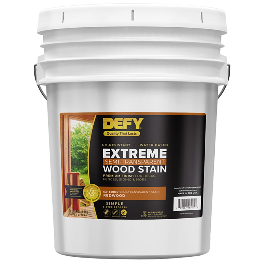 DEFY Extreme Wood Stain Redwood Tone 5gal