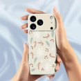 thumbnail image 5 of For iPhone 17 Pro Max Case Leaves and Canes Pattern Printing Straight Edge TPU Phone Back Cover - Be, 5 of 5
