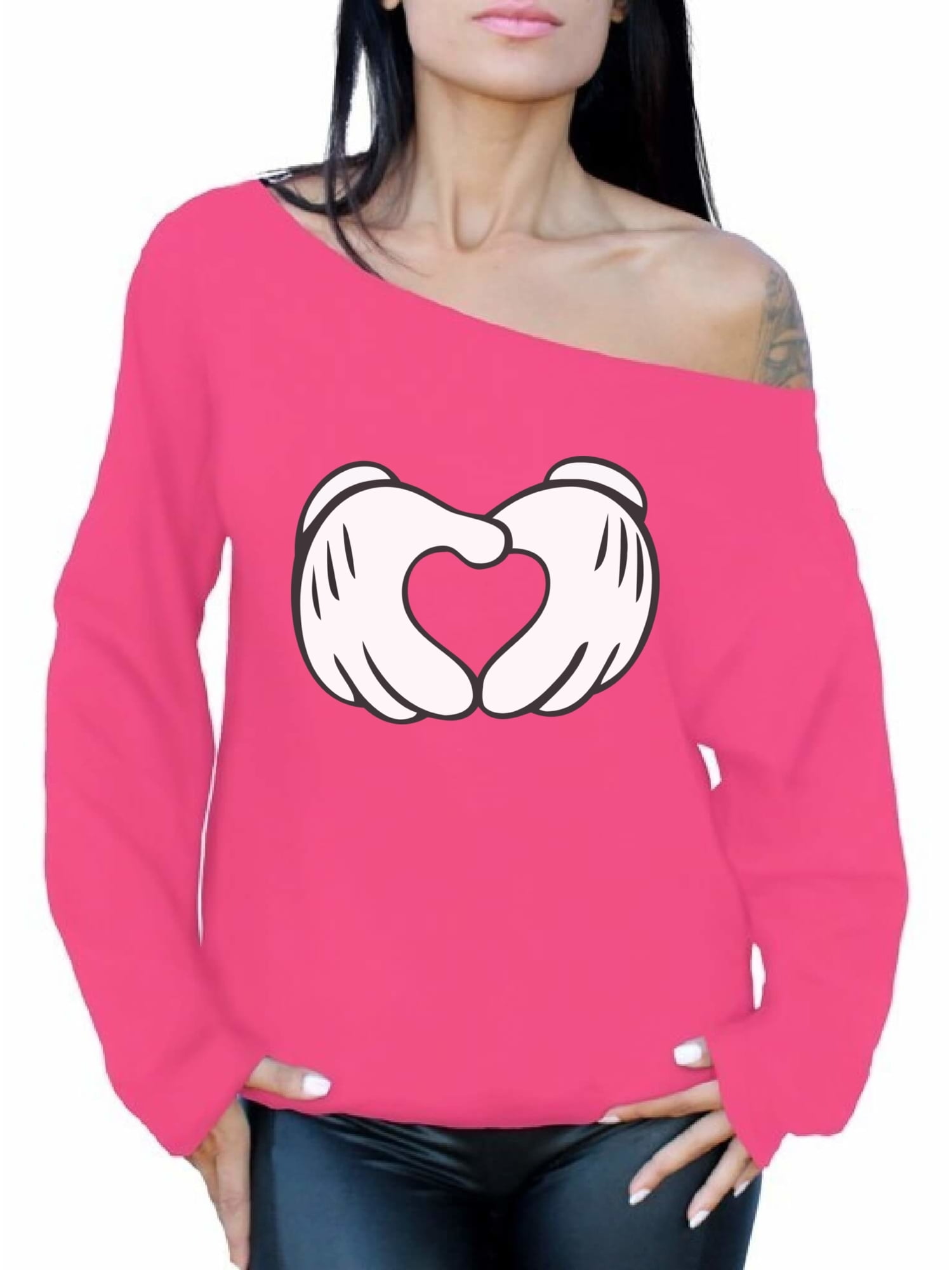 women's valentine heart sweater