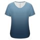 thumbnail image 5 of Camisetas de Manga Corta Casuales para las Mujeres con Cuello en V, Sudadera Casual de Poliéster, Impresión Sólida de las Señoras para la Fiesta de Trabajo Diaria, Invierno Y Primavera, 5 of 9