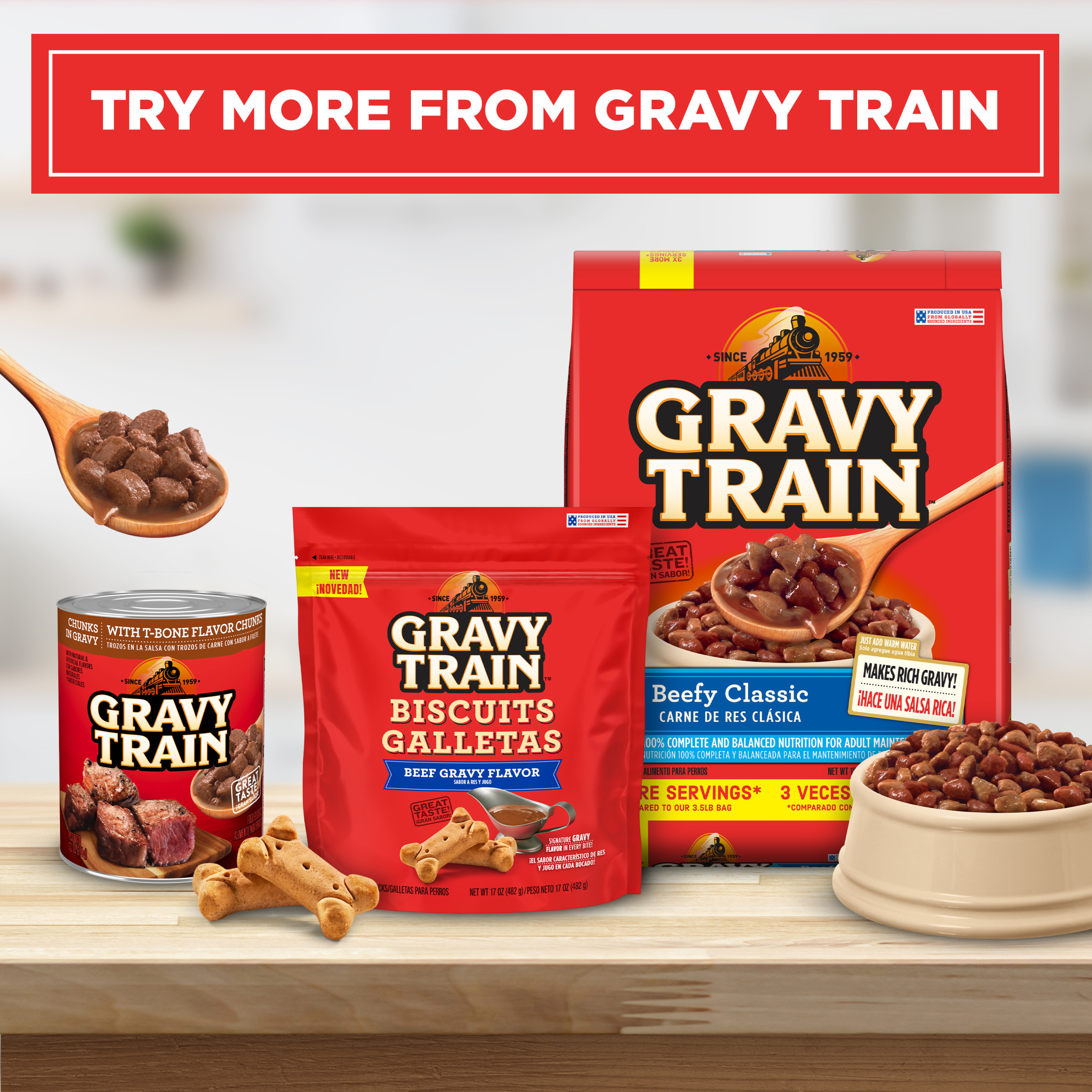 Gravy Train Beefy Classic Dry Dog Food, 13 lb photo 7