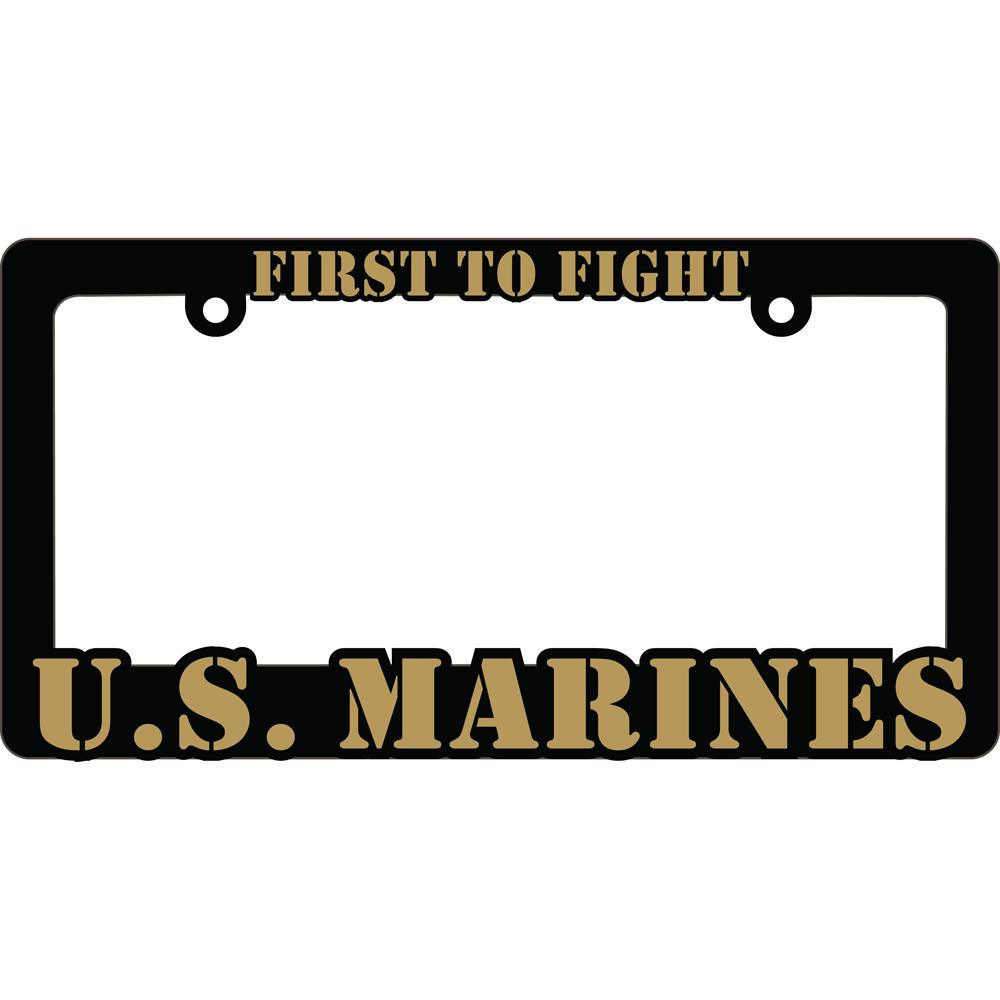 U.S. Marines First To Fight License Plate Frame 6x12" - image 1 of 1