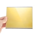 thumbnail image 4 of Uxcell 5pcs Welding Lens 5.24" x 4.5" Shade 12 Glass Replacement Lens Gold Coated, 4 of 6