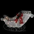 thumbnail image 2 of Northlight 37" Pre-Lit Outdoor White Glittering Sleigh Christmas Yard Art Decoration, 2 of 2
