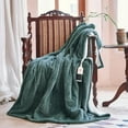 thumbnail image 2 of Heated Blanket Electric Blanket Throw 50''X60''-Heating Throw with 6 Heat Settings-2-10 Hours Auto Off,ETL Certified,Machine Washable (Green), 2 of 13
