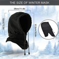 thumbnail image 2 of MMTX Balaclava Winter Face Mask Men Women Fleece Balaclava Ski Mask Windproof Motorcycle Masks Neck Warmer Balaclava Face Hood for Bicycle Snowboard Outdoor Sports Unisex (Black), 2 of 7