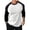 White, variant on idosla Men's 3/4 Sleeve Shirts Crew Neck Baseball T Shirts Casual Moisture Wicking Athletic Raglan Tops (Black, XXL)