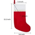 thumbnail image 2 of 12/24 Pack Felt Christmas Stockings , 19 Inches  Christmas Stockings Hanging Ornaments, Christmas Stocking for Family Christmas Holiday Decorations, 2 of 7