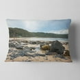 thumbnail image 2 of Designart 12" x 20" Blue Polyester Throw Pillow, 2 of 5