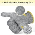 thumbnail image 5 of OZERO Cut Resistant Gloves, EN388 Level 5 Cut Resistant Gloves, No Cut Gloves, Cut Proof Gloves, Food Grade, 5 of 8