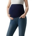 thumbnail image 4 of purcolt Womens Maternity Flared Jeans Over The Belly Pregnancy Denim Pants Casual Stretch Vintage Trousers with Pockets, 4 of 8