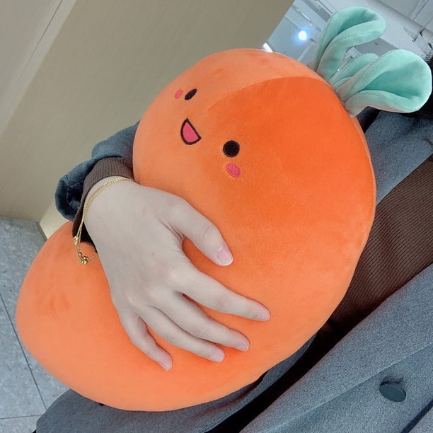 TOYANDONA Oreiller Câlin Carotte En Peluche Réaliste - Coussin Légume 55 Cm Pour Décoration Et Enfants Oreiller Légumes Farcis