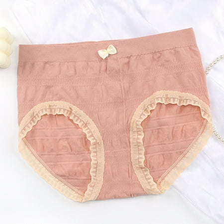 

eczipvz Lingerie for Women Naughty Womens Lace Underwear No Show Bikini Panties Ladies Hipster Stretch Underpants Silky Tactile Pink