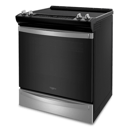 Whirlpool - 6.4 Cu. Ft. Freestanding Electric True Convection Range with Air Fry for Frozen Foods - Stainless steel