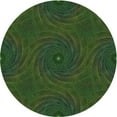 thumbnail image 1 of Ahgly Company Indoor Round Patterned Dark Forest Green Area Rugs, 7' Round, 1 of 6