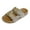 Khaki, variant on Kids Sandals Boys Girls Slide Summer Slippers Non Slip Cork Footbed Casual Flats for Toddler