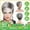 Gray, variant on DOPI Real Remy Human Hair Bob Hair Gray Wig Toupee Hairpiece Top Wig For Women Synthetic Hair