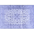 thumbnail image 1 of Ahgly Company Machine Washable Indoor Rectangle Persian Blue Traditional Area Rugs, 2' x 3', 1 of 4