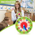 thumbnail image 1 of Cheers Clock Toy Creative Cultivate Time Concept Wood Teaching Children Toy Ornament for Kindergarten, 1 of 2
