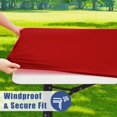 thumbnail image 3 of Mantel Moosfor Spandex, paquete de 2 unidades, para mesa rectangular de 6 pies, color rojo, 3 of 9